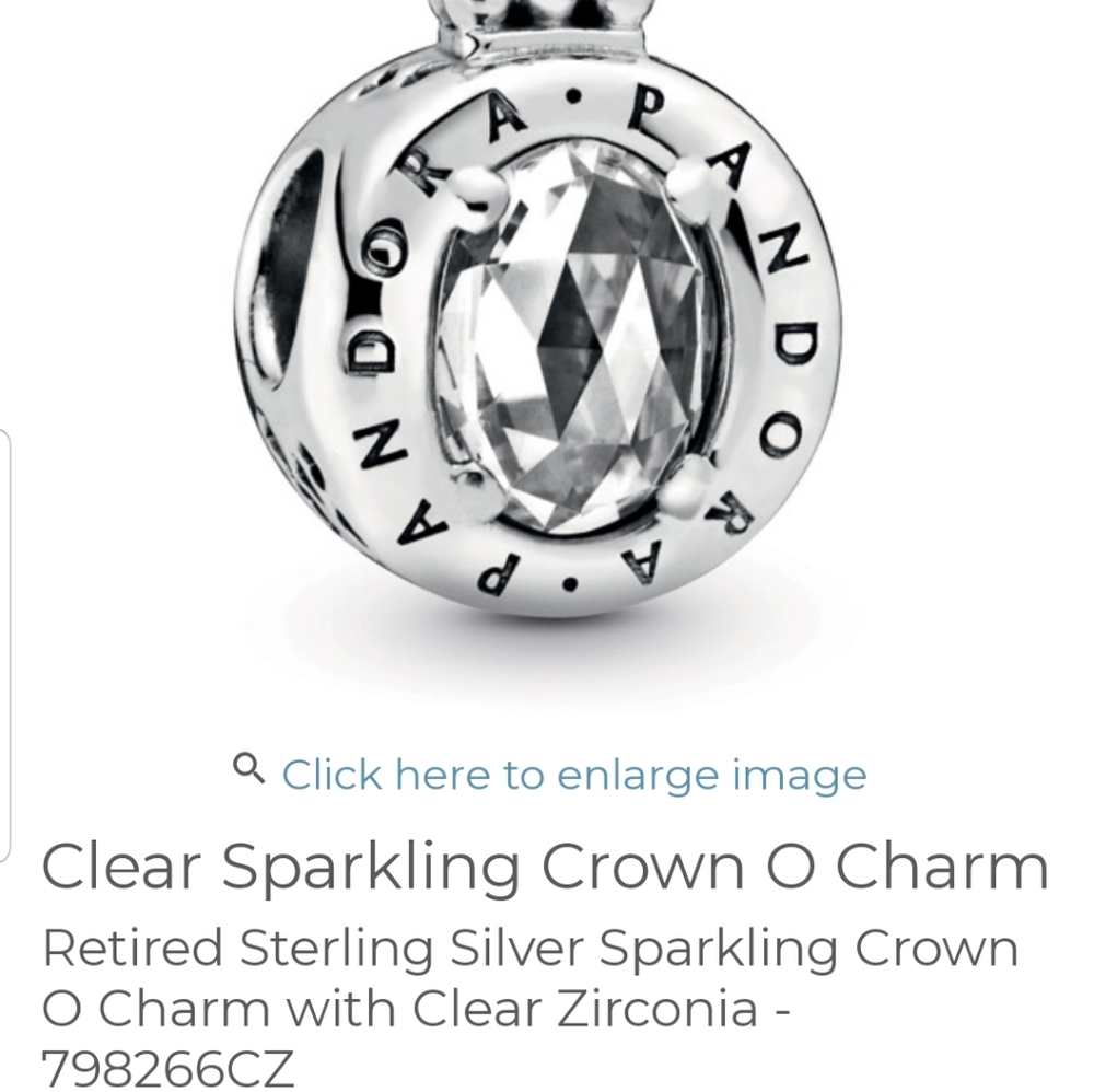 Retired Sterling Silver Sparkling Crown O C